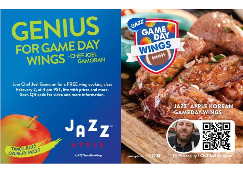 Jazz apple campaign includes Super Bowl wings cooking class The Packer